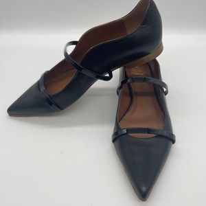 Leather flats